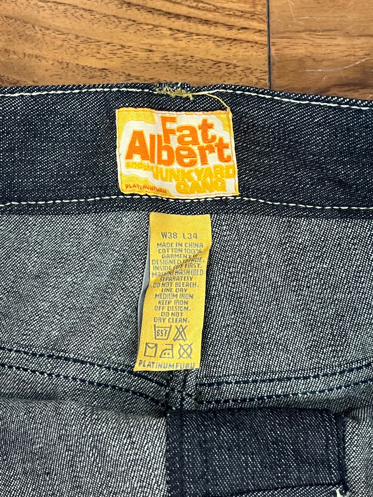 00s Fubu Fat Albert Deadstock Baggy Embroidered Jeans (38 x 34)