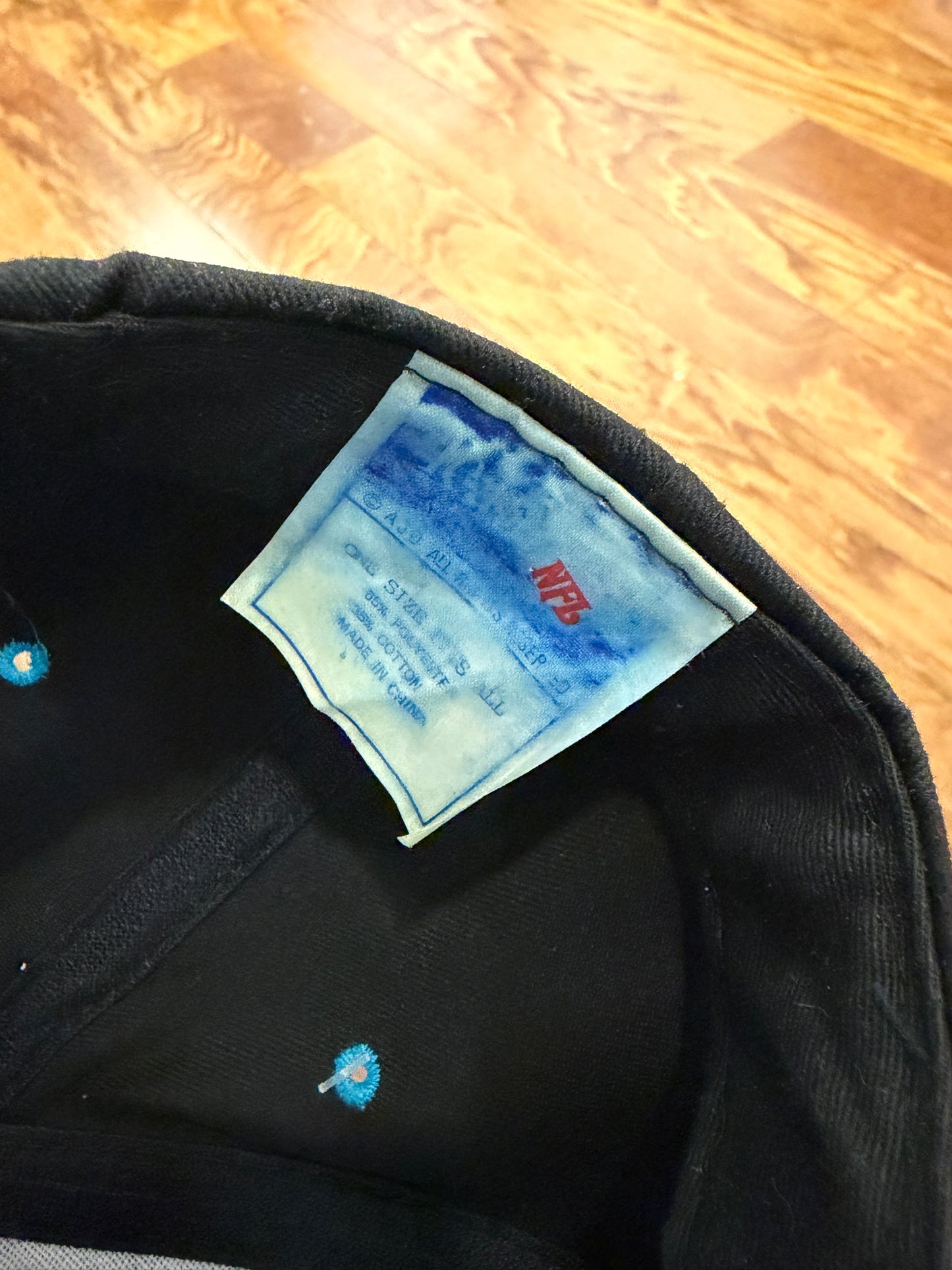 90s Carolina Panthers Black Embroidered Hat (OS)