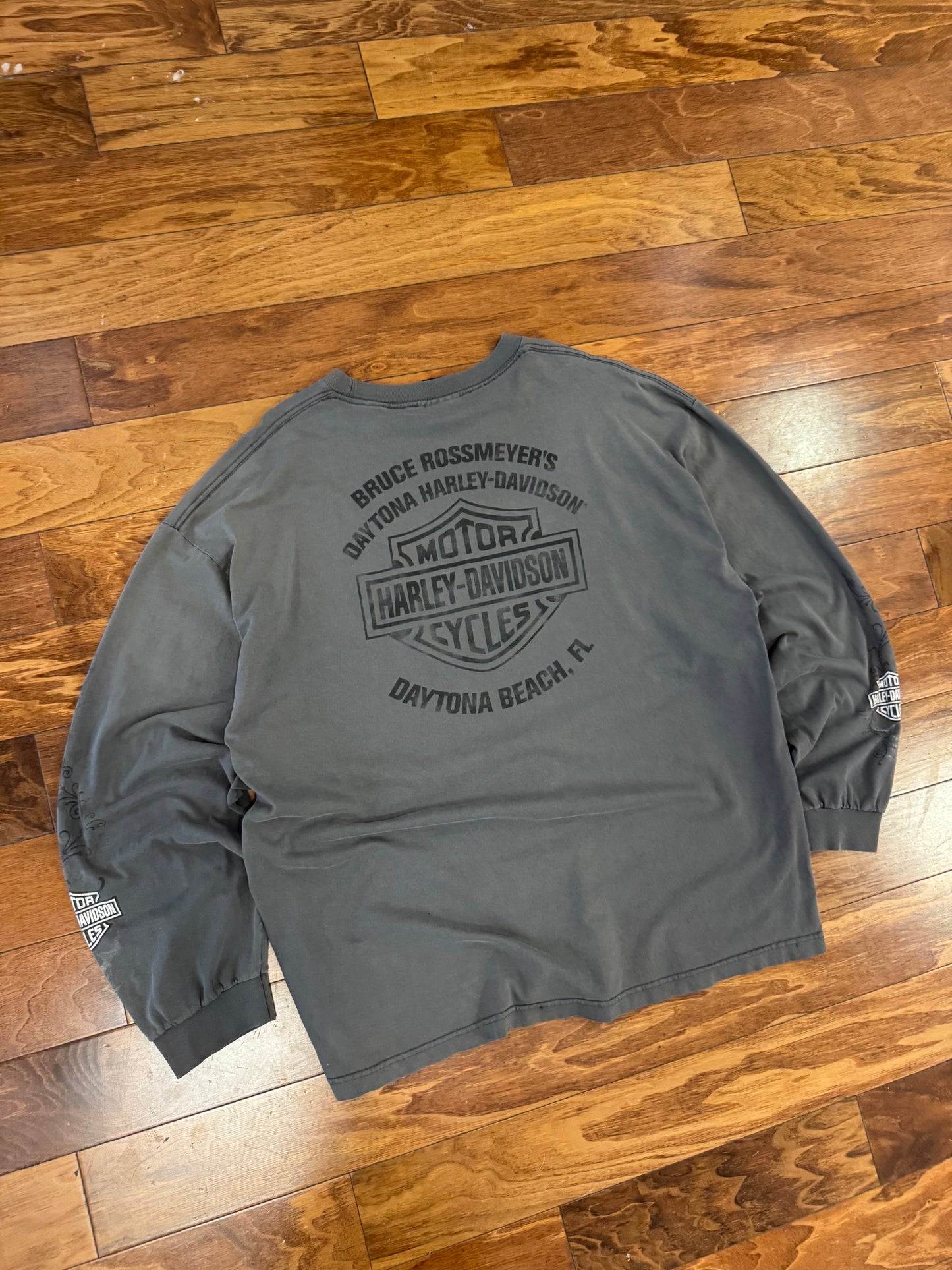 00s Harley Davidson Daytona Charcoal Long-Sleeve (XL)