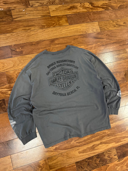 00s Harley Davidson Daytona Charcoal Long-Sleeve (XL)