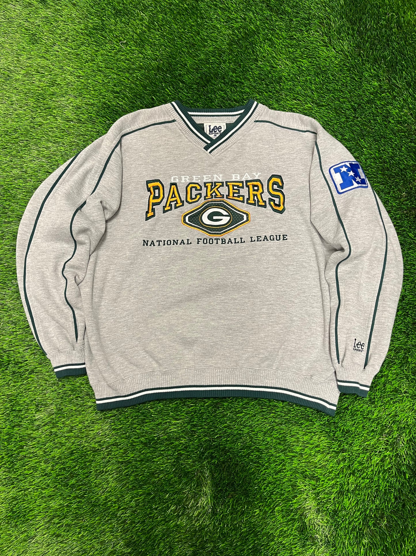 90s Green Bay Packers Embroidered Lee Crewneck (L)