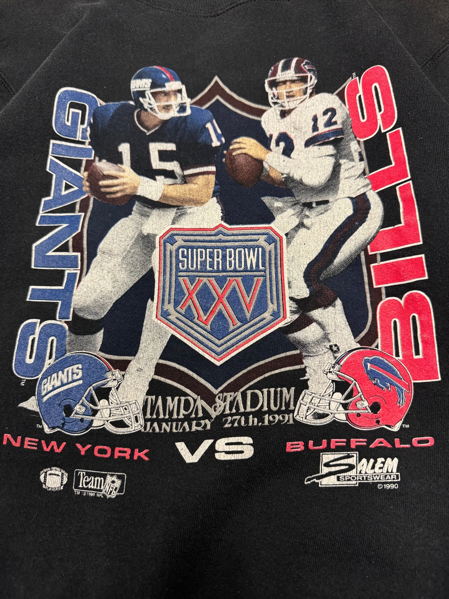 1991 Buffalo Bills v NY Giants Super Bowl Salem Crewneck (M)