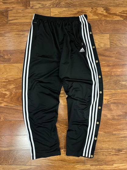 90s Adidas Black Breakaway Vintage Sweatpants (L)