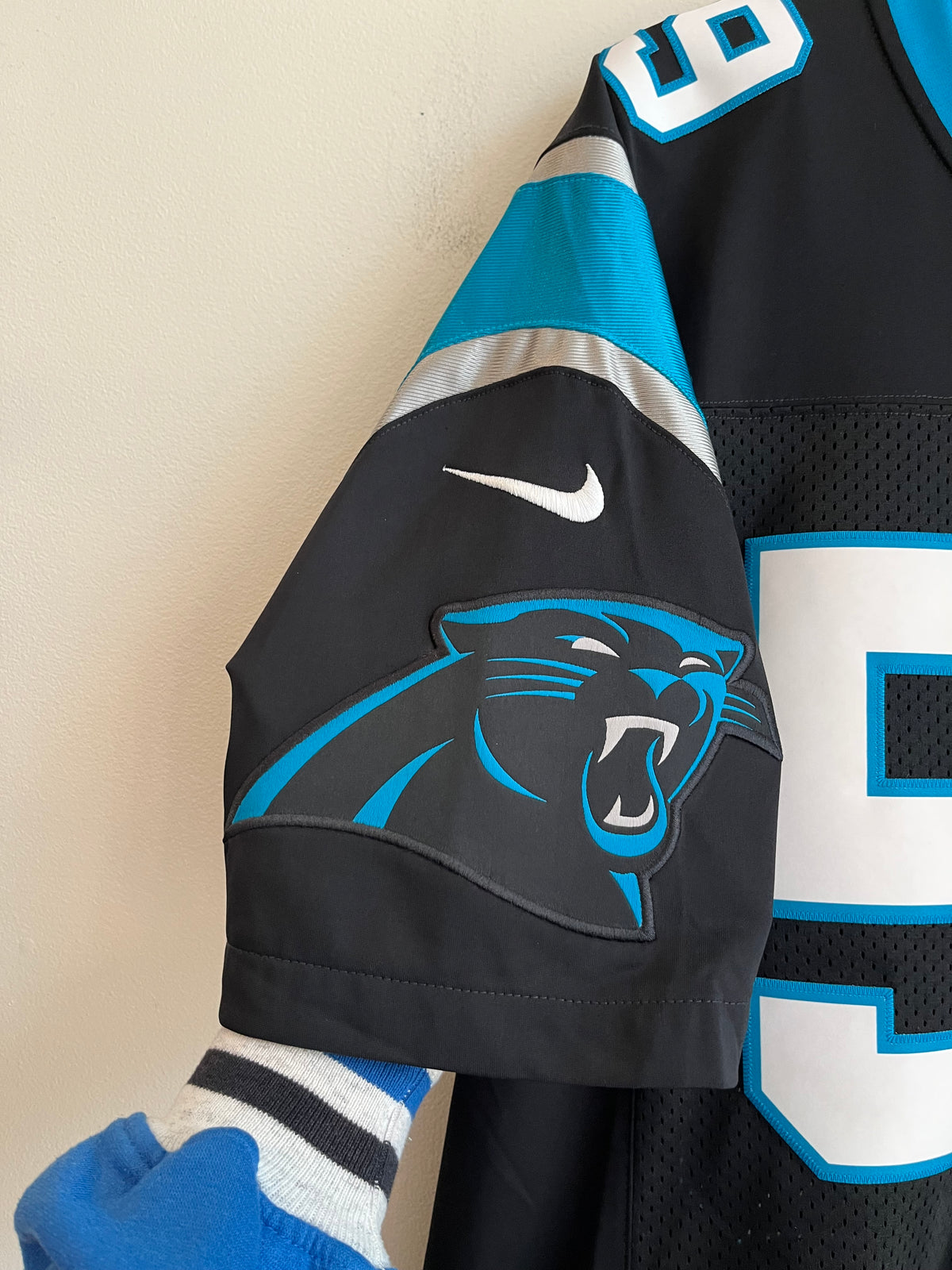 2016 Carolina Panthers Luke Kuechly Stitched Nike Home Jersey (M)
