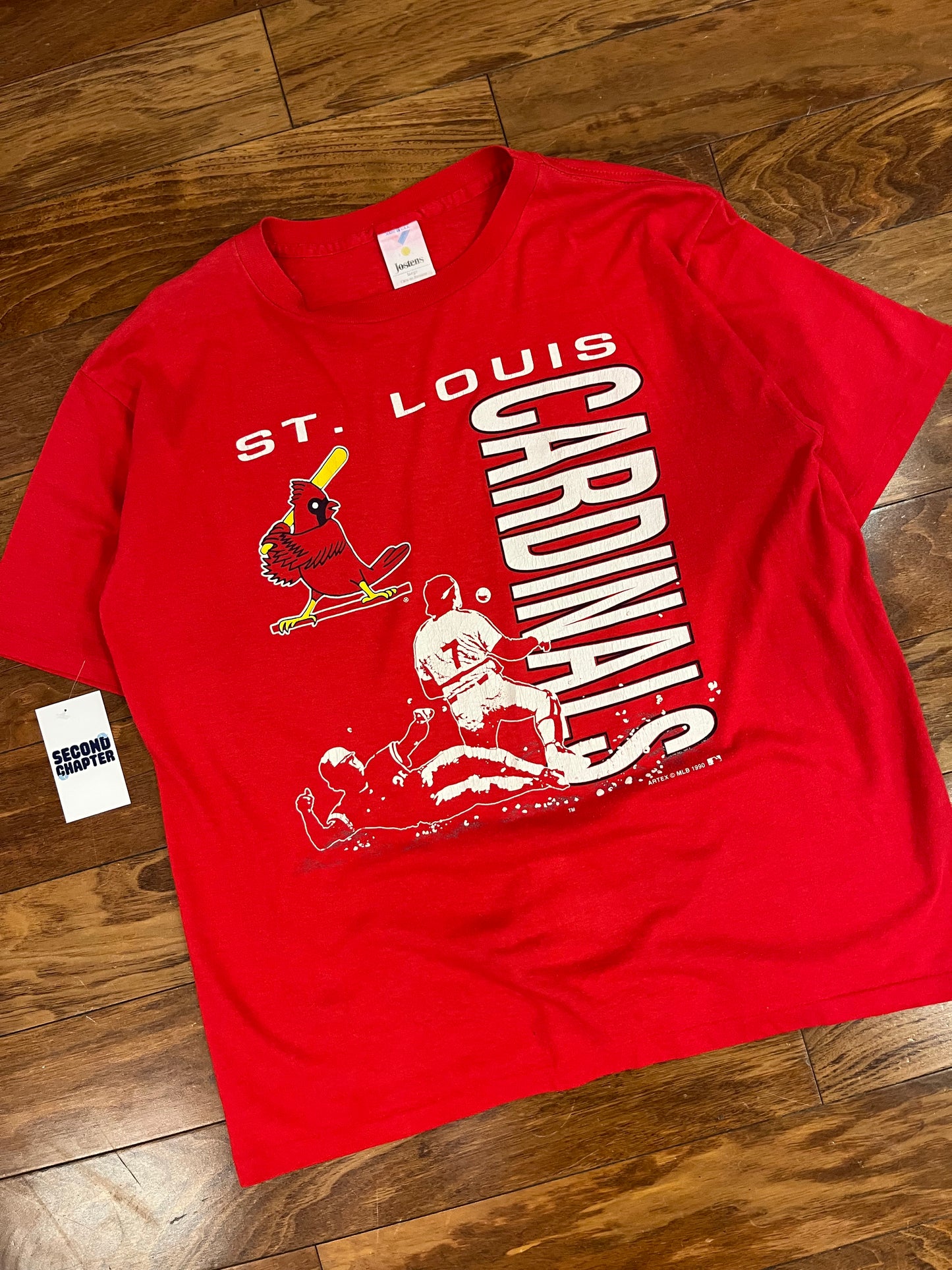 1990 St Louis Cardinals Sliding Graphic Tee (L)