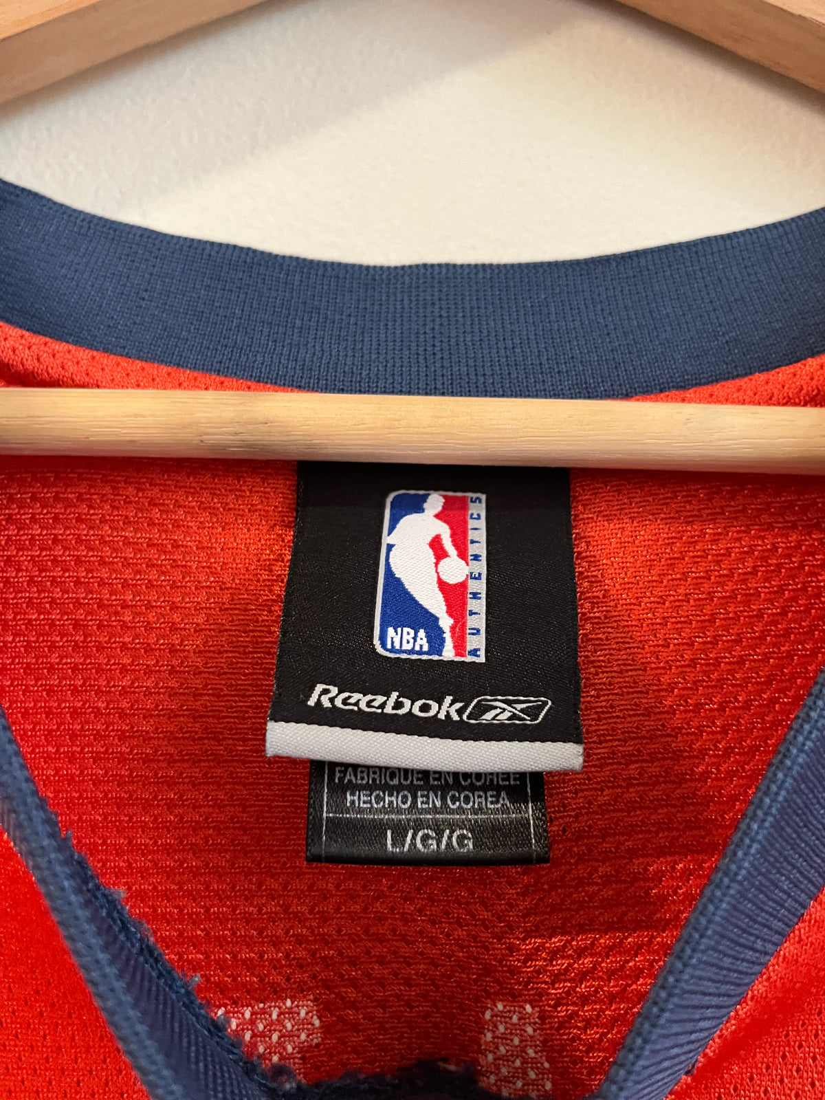 00s Charlotte Bobcats Emeka Okafor Orange Jersey (L)