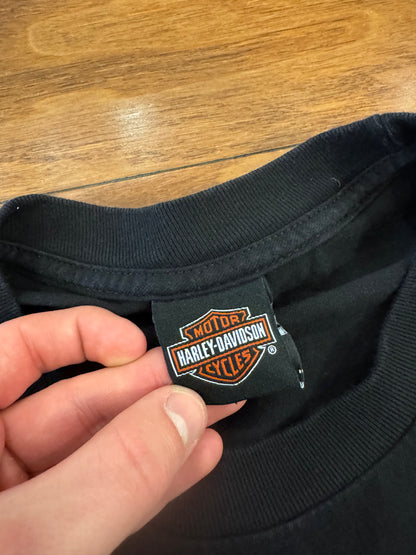 00s Harley Davidson Sedalia, Missouri Eagle Cut Off Tee (XL)