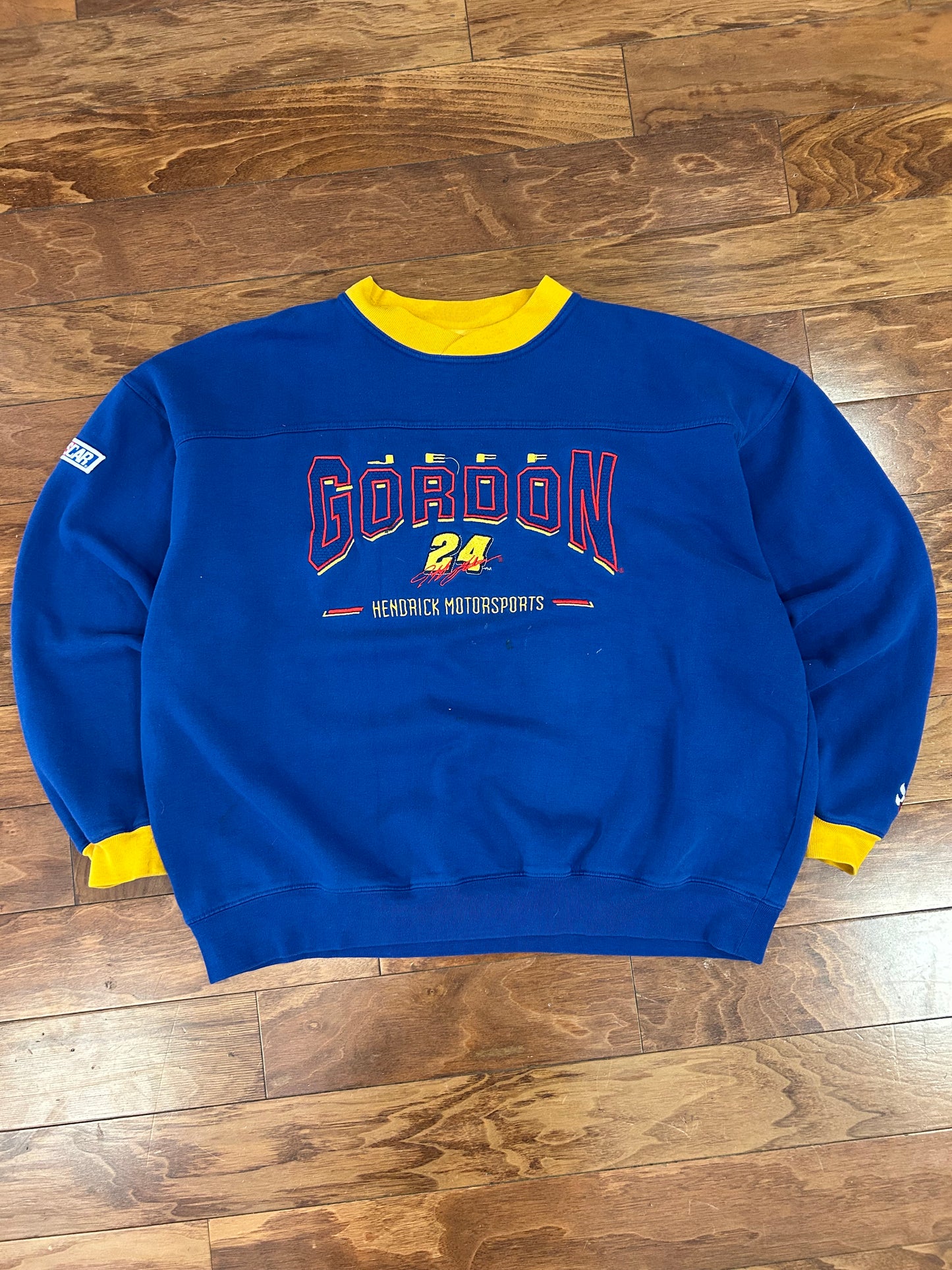 90s Nascar Jeff Gordon #24 Chase Authentic’s Stained Crewneck (XL)