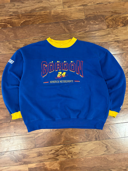 90s Nascar Jeff Gordon #24 Chase Authentic’s Stained Crewneck (XL)