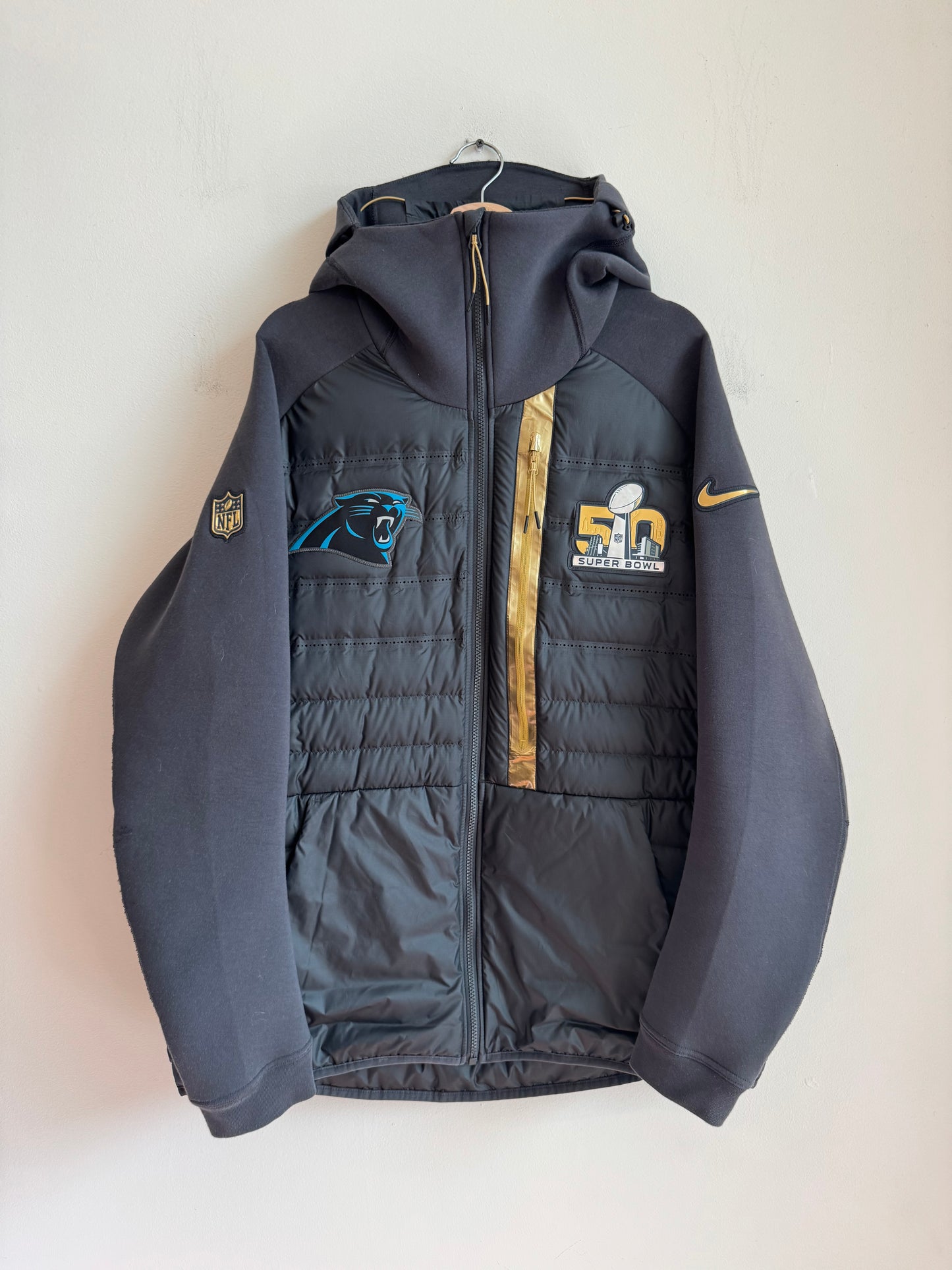 2016 Carolina Panthers Super Bowl 50 Aeroloft Full Zip Jacket (XL)