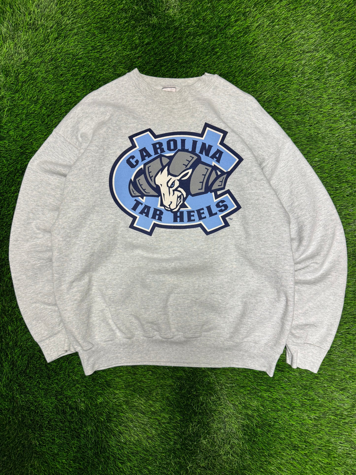 90s University Of North Carolina (UNC) Big Logo Heavy Weight Vintage Crewneck (XL)