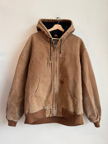 2011 Carhartt Dark Brown Hooded Workwear Jacket (XL)