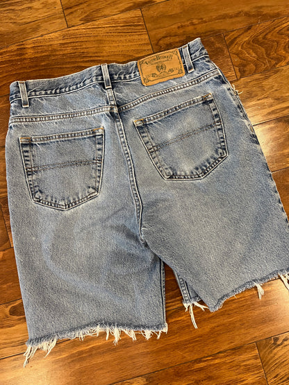 00s Tommy Hilfiger Distressed Jean Shorts (34)