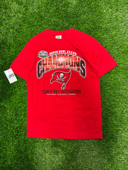 2003 Tampa Bay Buccaneers AFC Champs Spell Out Tee (M)