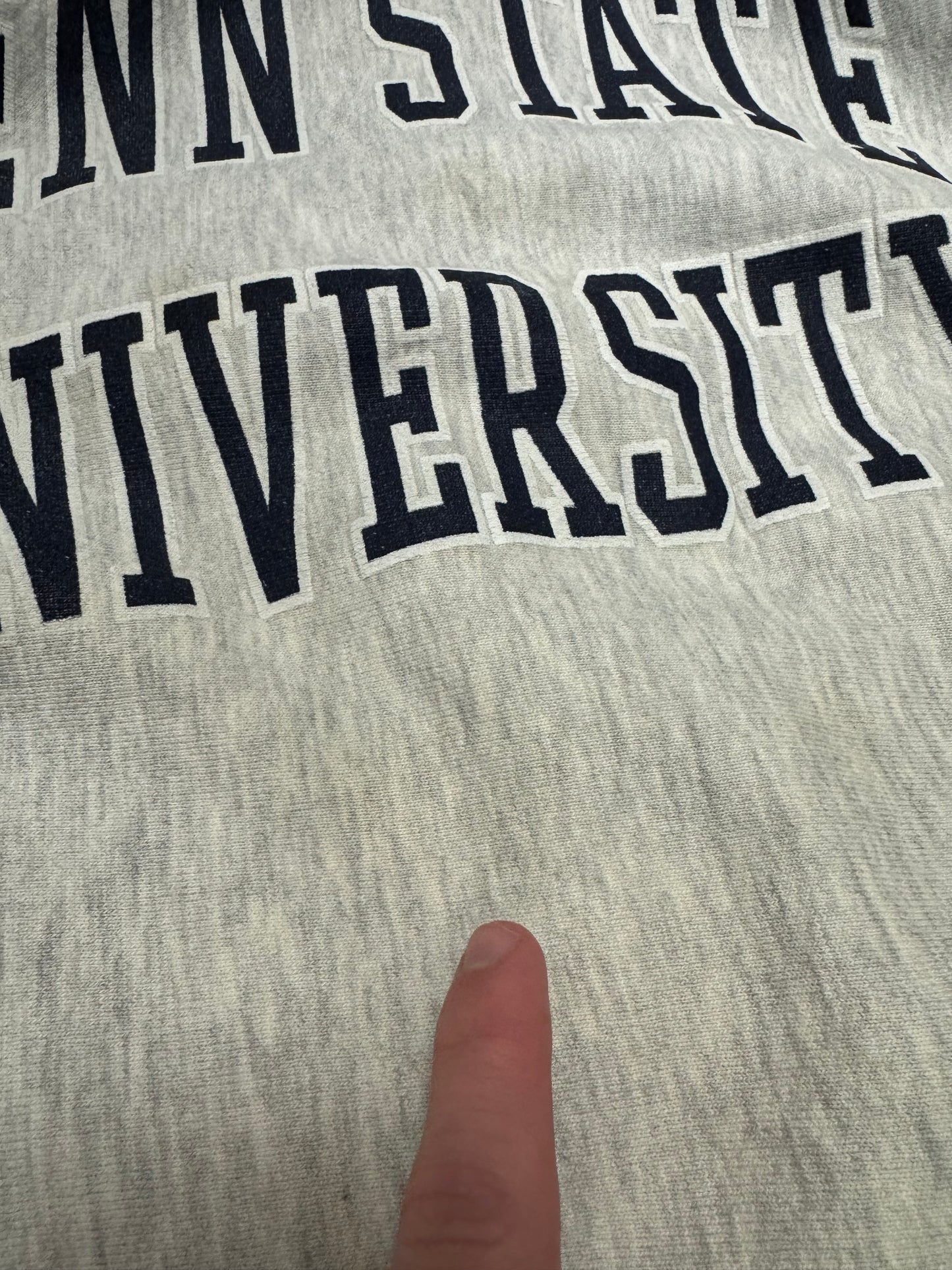 90s Penn State University Nittany Lions Spell Out Reverse Weave Vintage Crewneck (M)