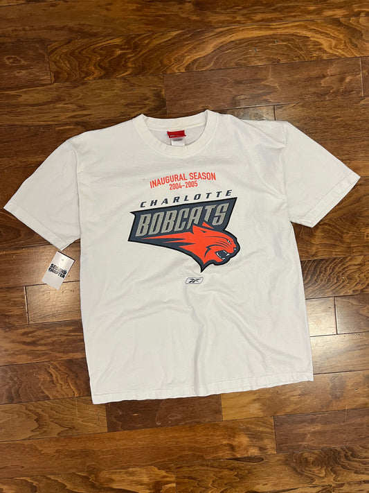 2004-2005 Charlotte Bobcats Inaugural Season Tee (L)