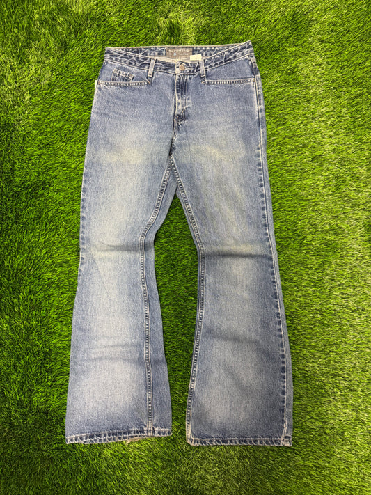 2001 Levi's Silver Tab Medium Blue Wash Women's Bootcut Flared Jeans (31 x 30)
