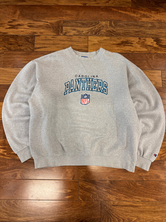 00s Carolina Panthers Embroidered Crewneck (XXL)