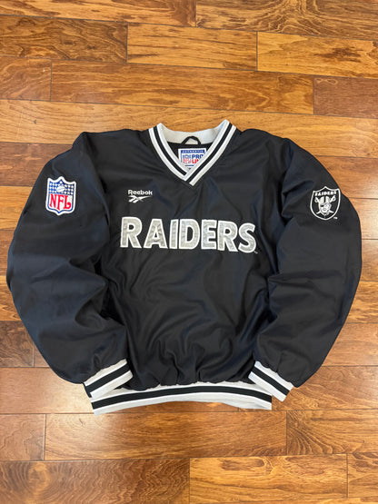 90s Oakland Raiders Reebok NFL Pro Line Windbreaker (L)
