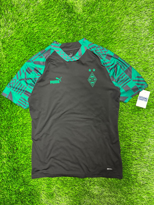 Puma Borussia Black/Green Soccer Jersey 2022-23 Kit (M)