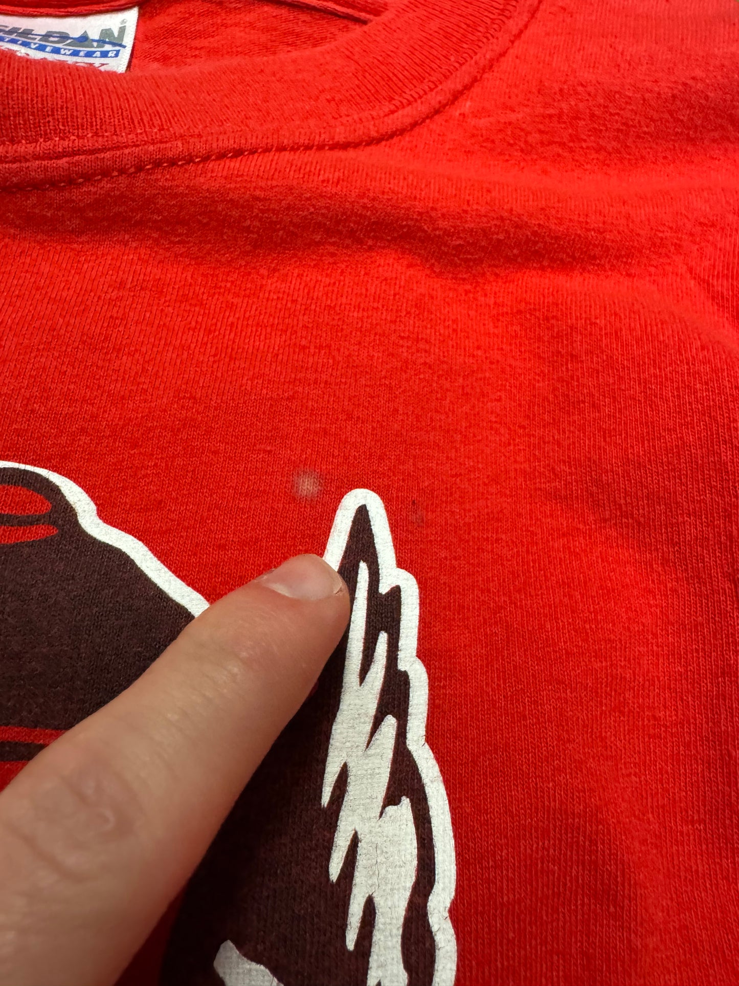 00s NC State University (NCSU) Gildan Mascot Tee (L)