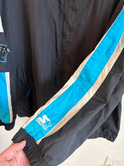 90s Carolina Panthers Starter Embroidered Windbreaker (XL)
