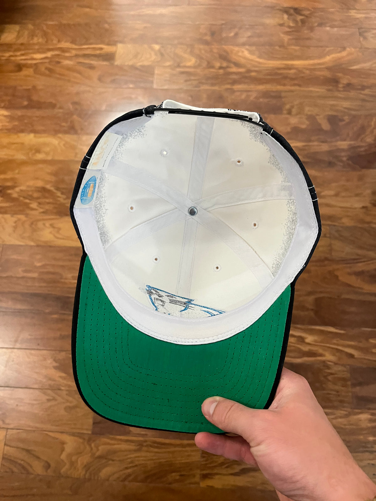 90s Carolina Panthers Splatter Logo Hat (OS)