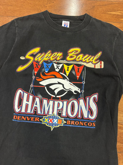 90s Denver Broncos Vintage Super Bowl XXXII Tee (M)