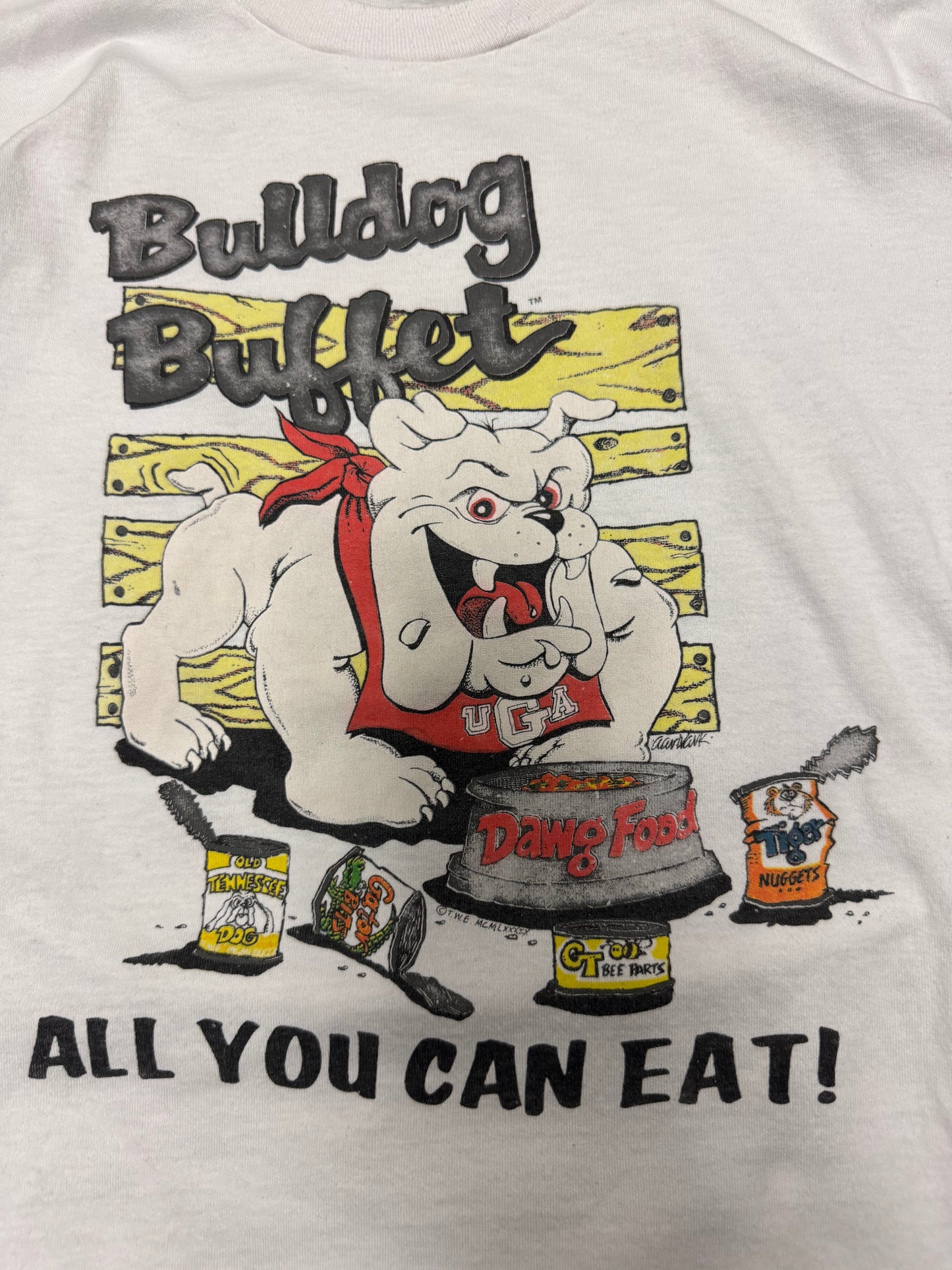 90s University of Georgia "Bulldogs Buffet" Tee (XL)