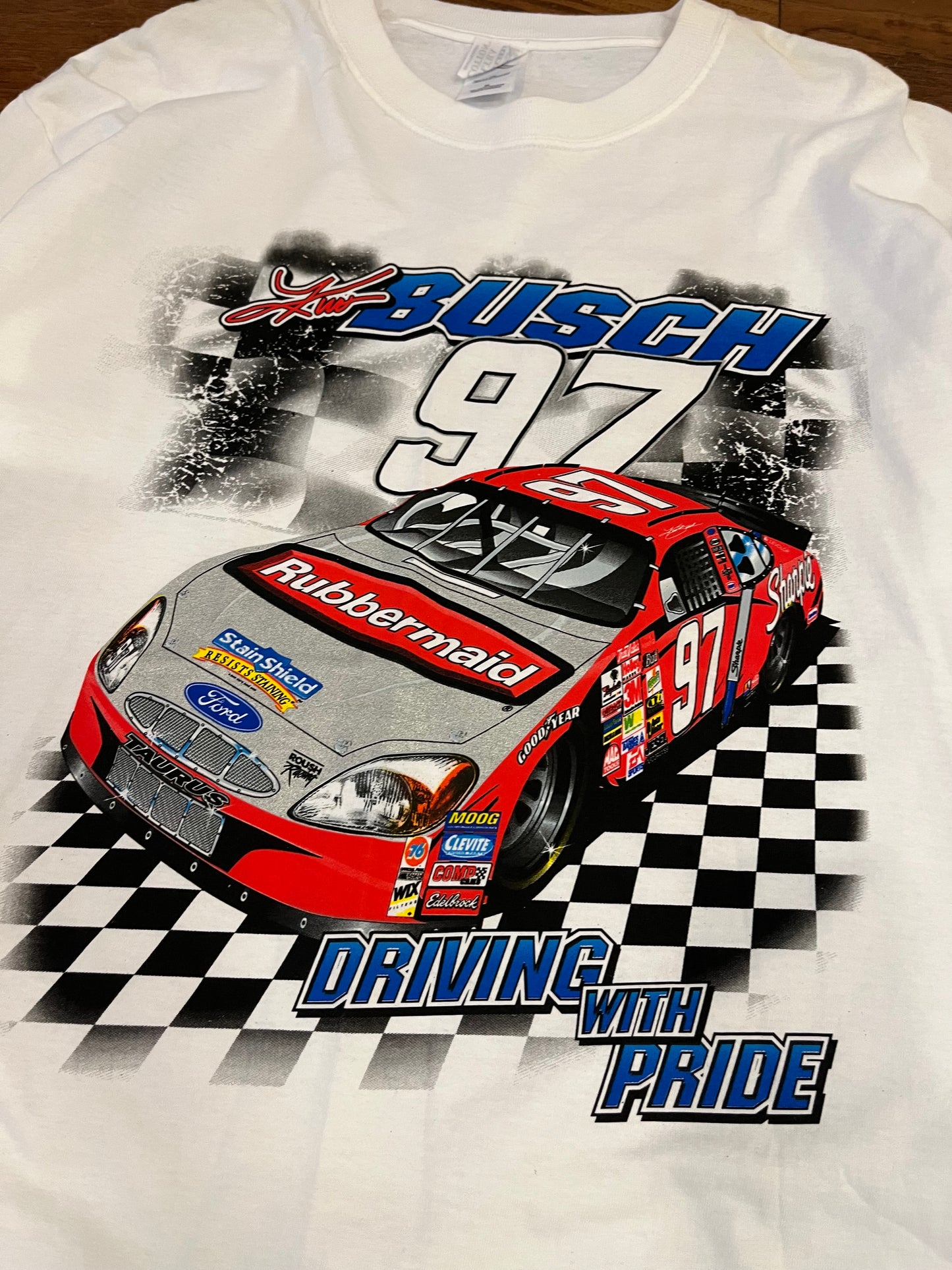 00s Nascar Rubbermaid White Tee (XL)