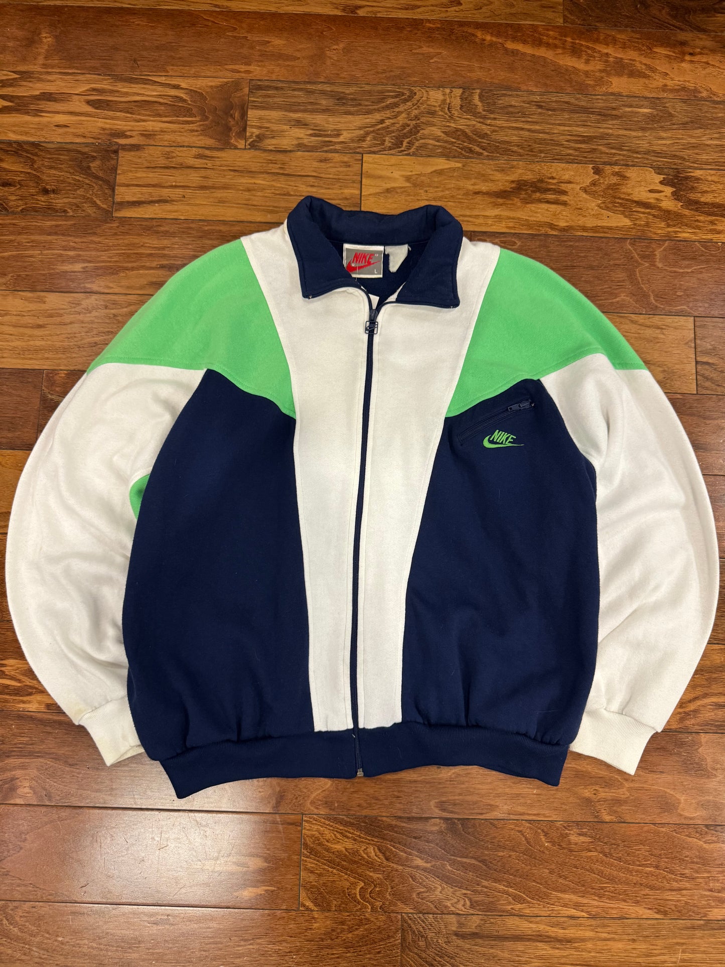 80s Nike Multi-Colored Jacket (L)