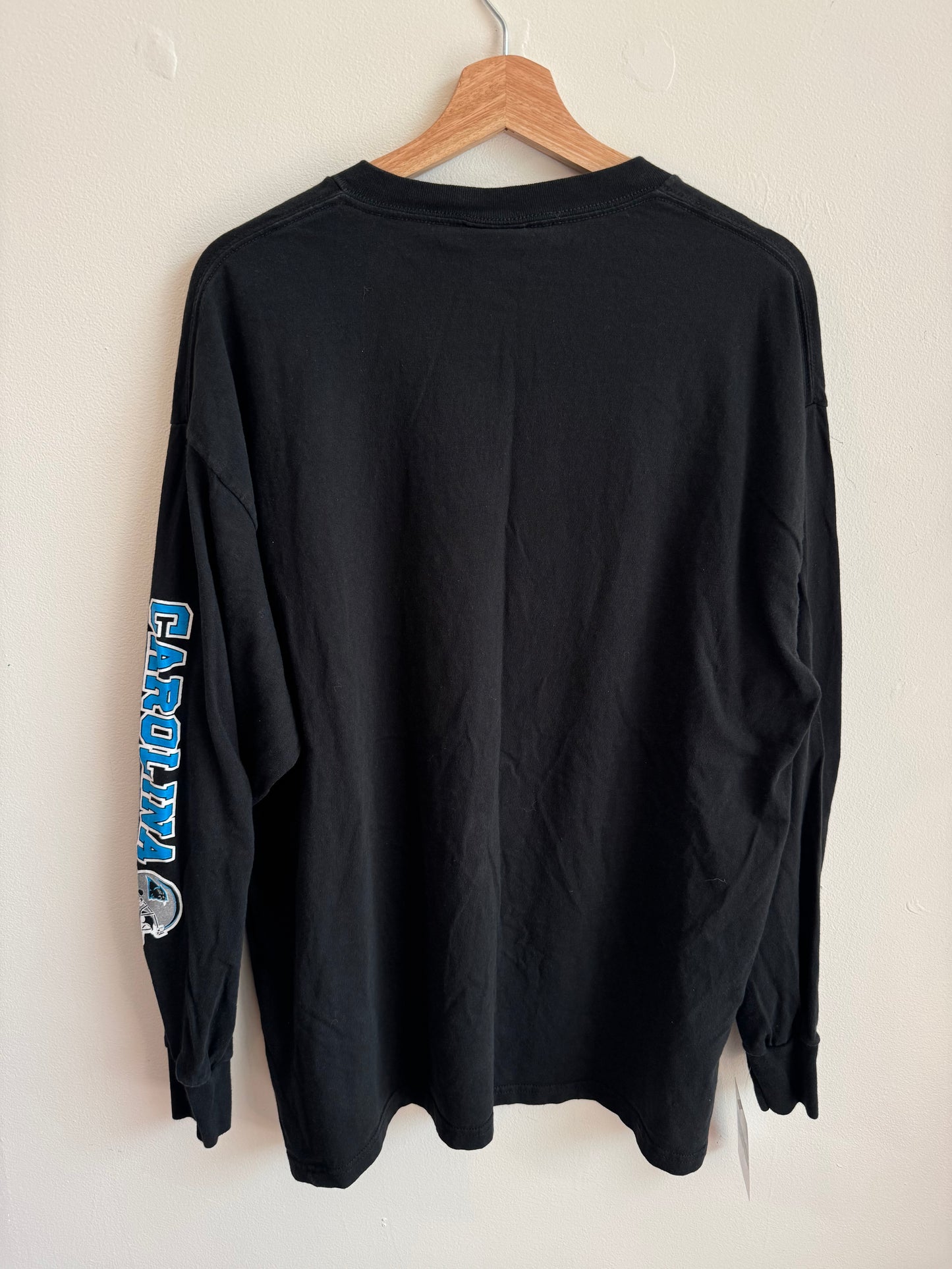 2007 Carolina Panthers Spell Out NFL Long-Sleeve Shirt (XL)