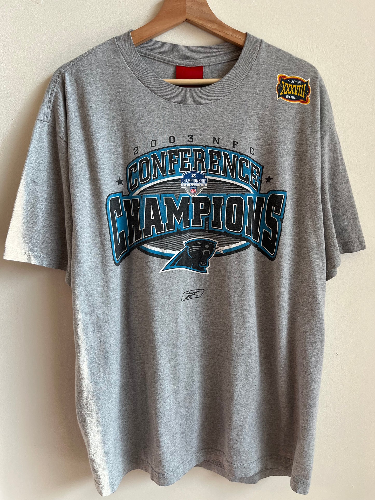 2003 Carolina Panthers Conference Champions Tee (L)