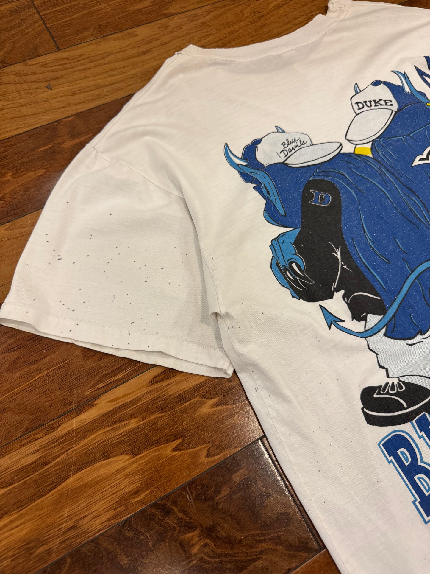 1993 Duke Blue Devils Cartoon Mascots Vintage Tee (XL)