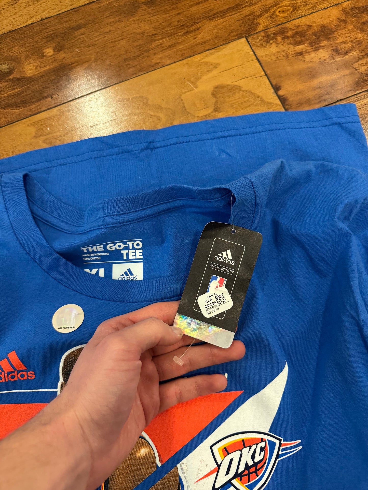 2012 OKC Thunder Kevin Durant Adidas Tee (XL)