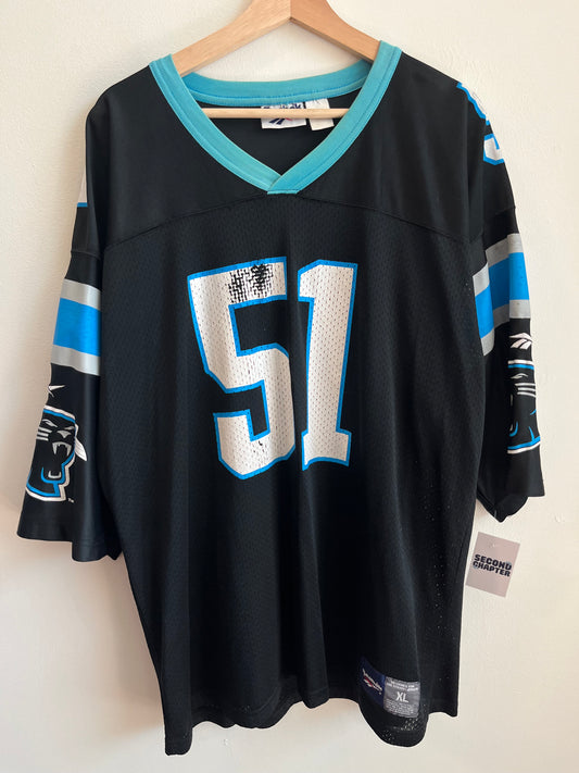 90s Carolina Panthers Sam Mills Faded Reebok Jersey (XL)