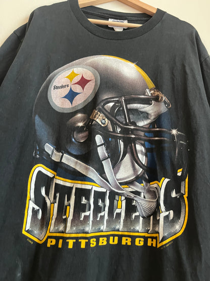 1998 Pittsburgh Steelers Helmet CSA Graphic Tee (XL)