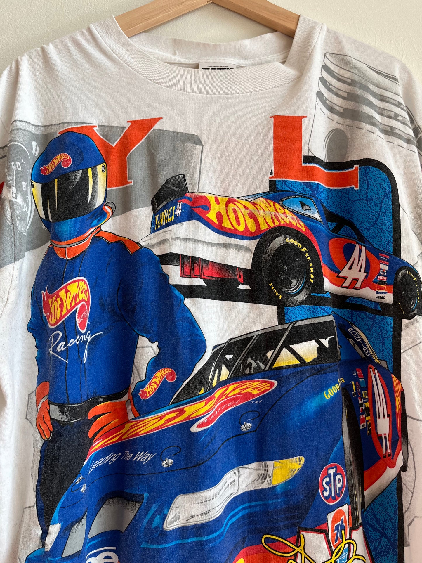 1997 Kyle Petty Nascar Hot Wheels AOP Tee (L)