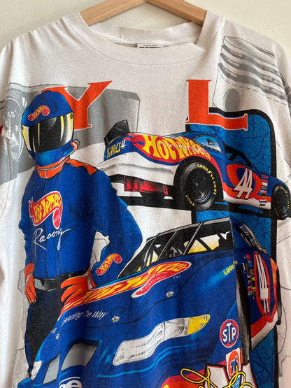1997 Kyle Petty Nascar Hot Wheels AOP Tee (L)