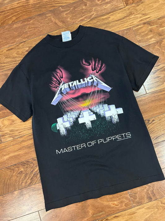 00s Metallica Master of Puppets Vintage Music Band Tee (M)