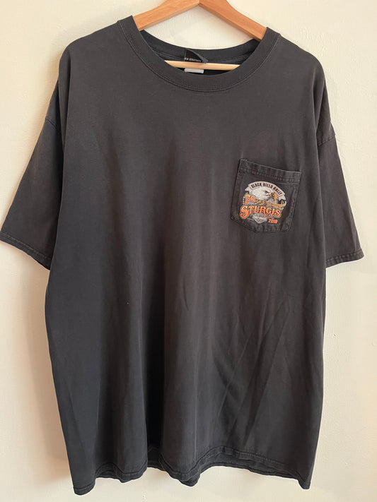 2018 Harley Davidson Sturgis Rapid City Faded Pocket Tee (XXL)
