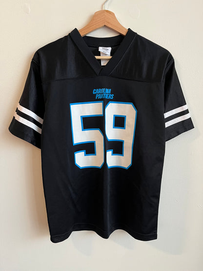 2010s Carolina Panthers Luke Kuechly Striped Jersey (Youth L)