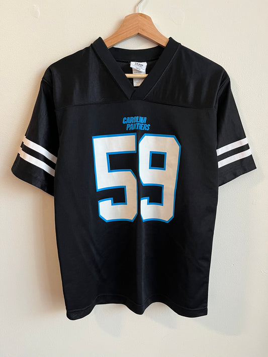 2010s Carolina Panthers Luke Kuechly Striped Jersey (Youth L)