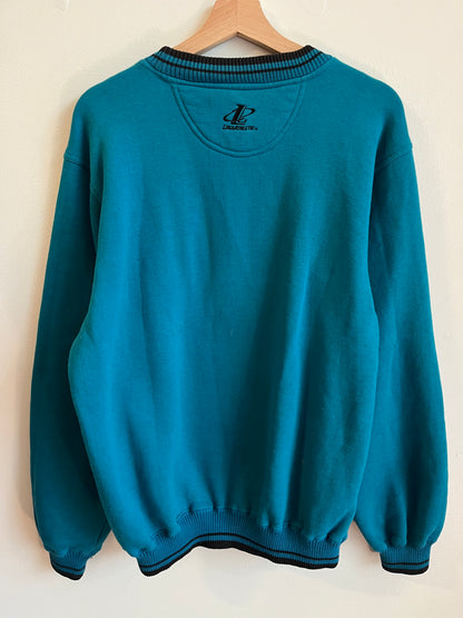 1995 Carolina Panthers Logo Athletic Faded Blue Crewneck (L)