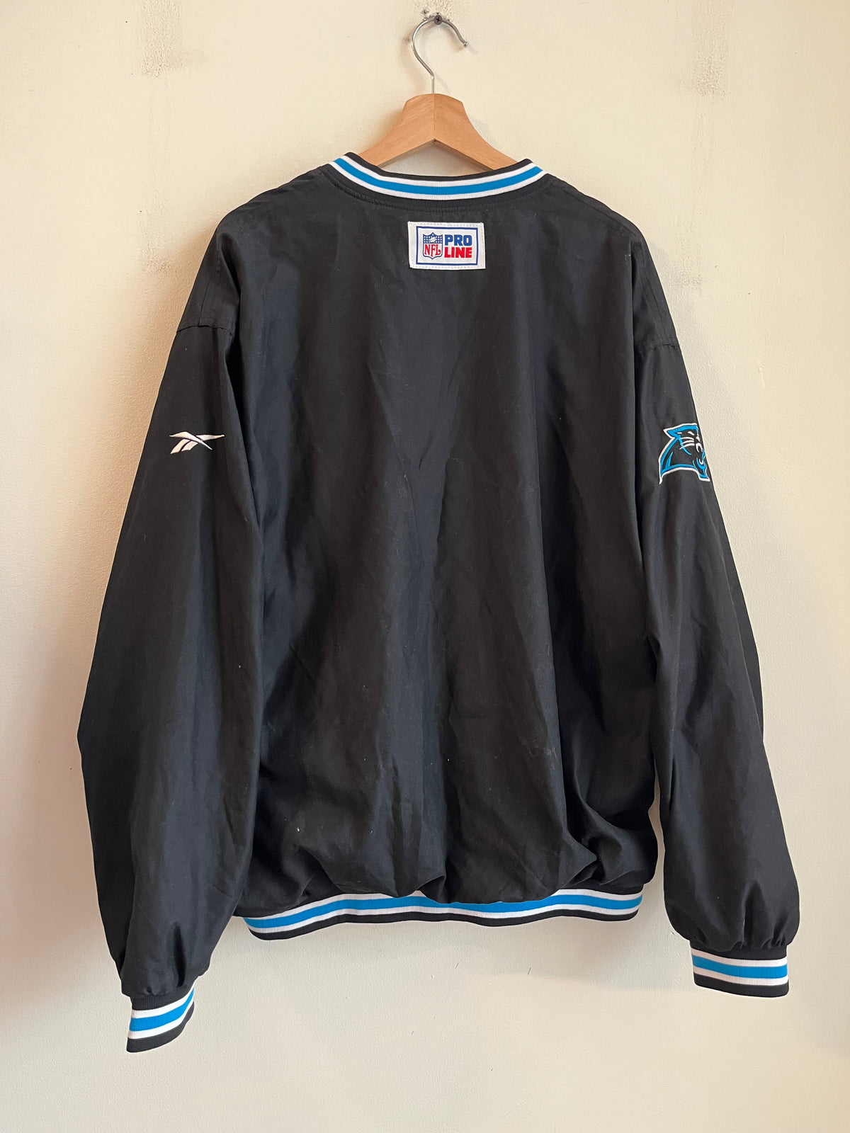 90s Carolina Panthers Cat Scratch Reebok Pro Line Windbreaker (L)
