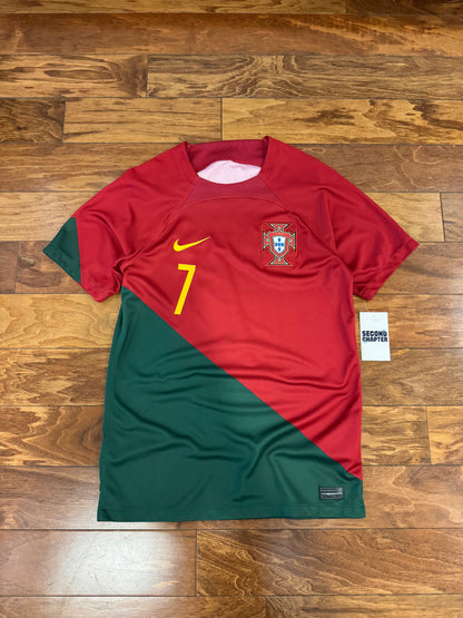 Nike Portugal Cristiano Ronaldo #7 Jersey 2022 FIFA World Cup Kit (S)