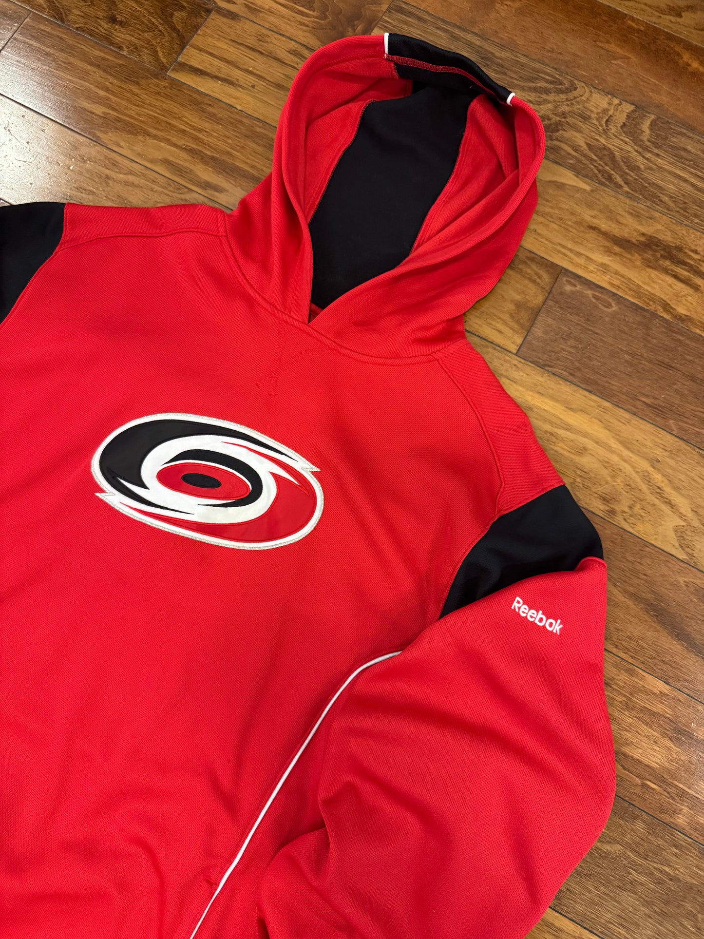 00s Carolina Hurricanes NHL Red Hoodie (XL)