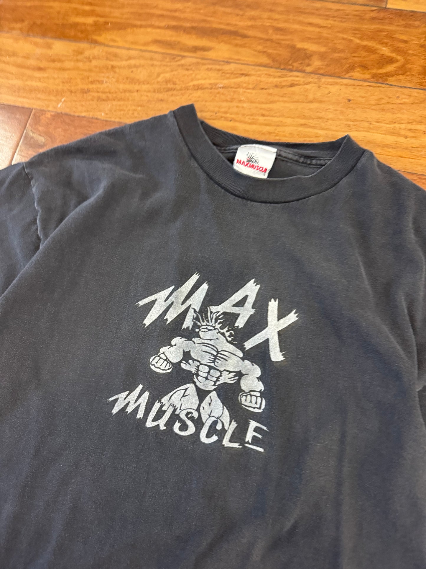 00s Max Muscle Cartoon Tee (L)