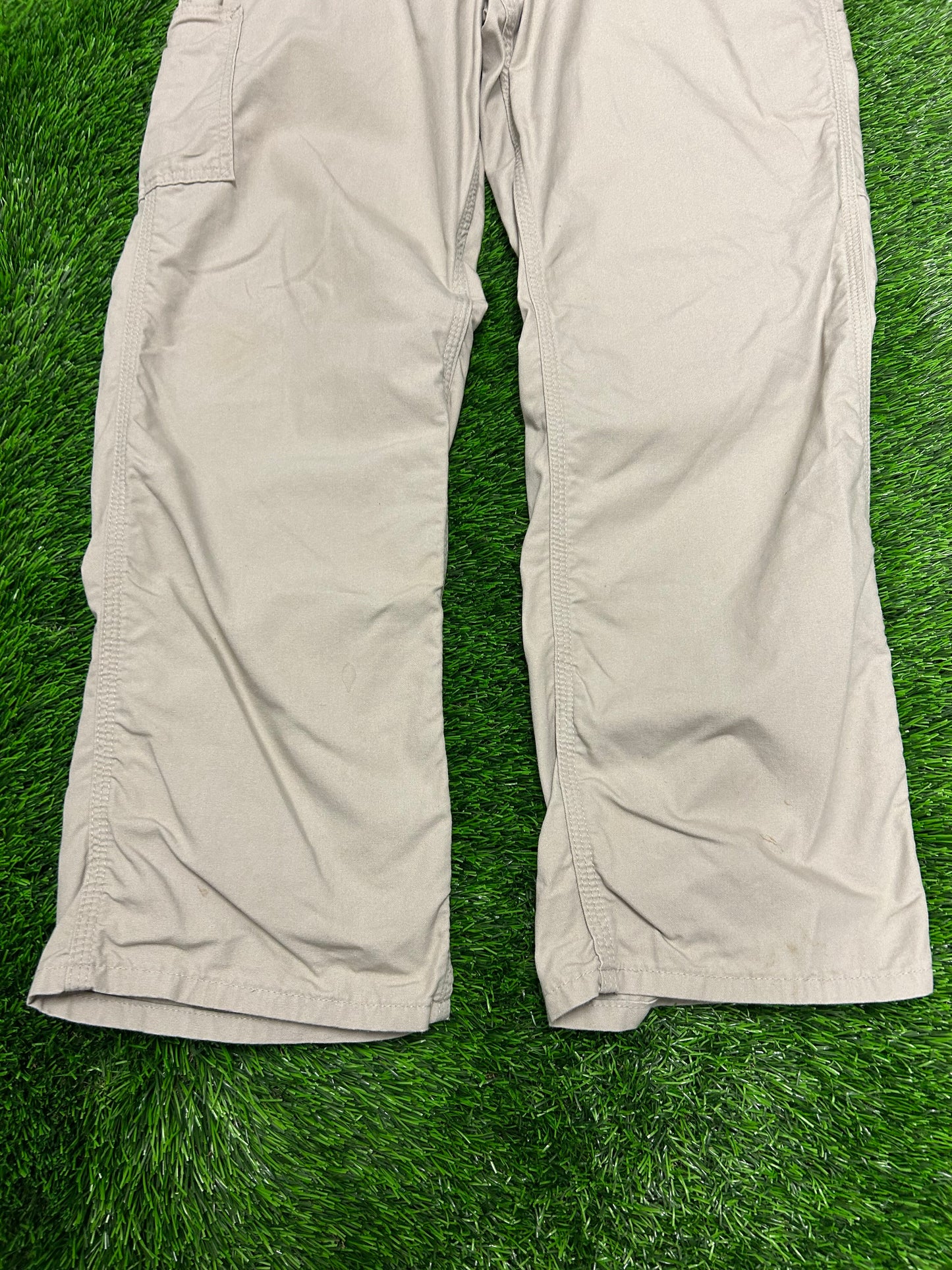 Carhartt Khaki Loose Fit Carpenter Pants (34 x 30)