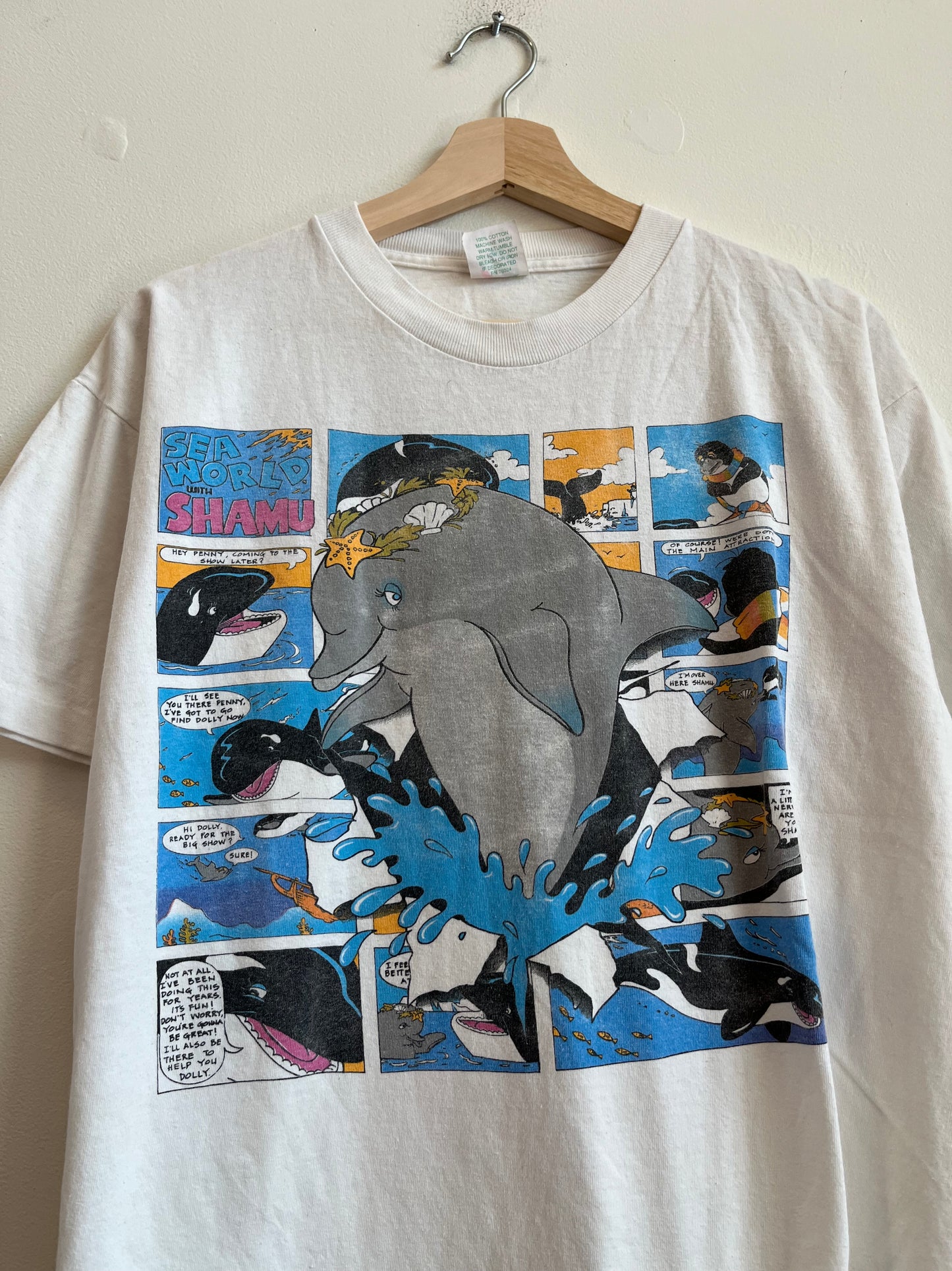 1990s Sea World with Shamu Whale Tee (M)